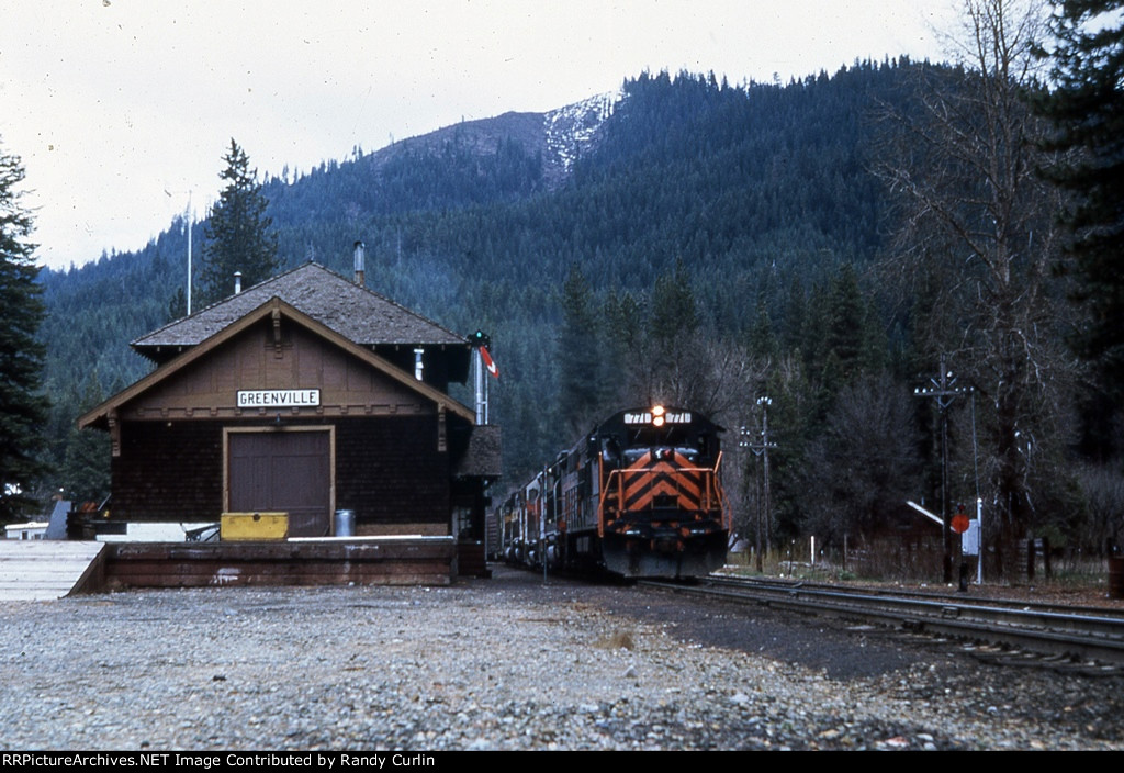 WP 771 North passing Greenville Depot